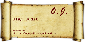 Olaj Judit névjegykártya